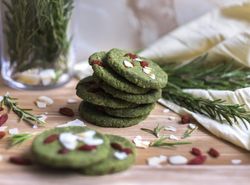 Almond and Matcha Cookies