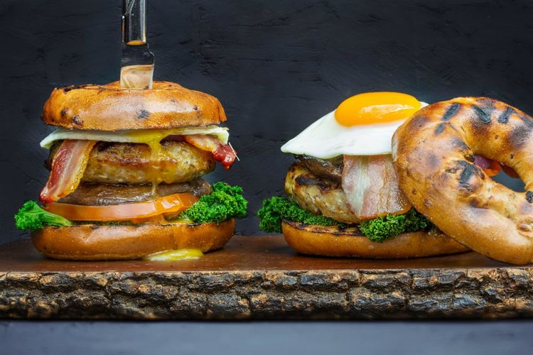 Roast Restaurant Ultimate Breakfast Burger