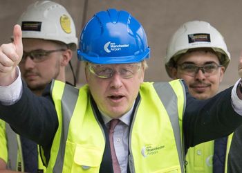 Boris Johnson hardhat