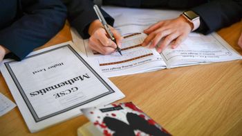 school children GCSE exams