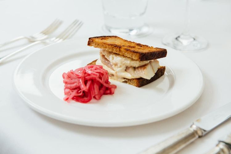 Quo Vadis Smoked Eel Sandwich