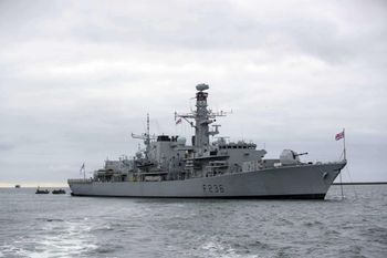 HMS Montrose is on standby to assist British nationals in the Gulf (Steve Parsons/PA)